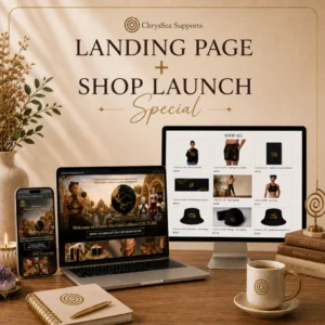Bespoke Landing Page + Shop — Launch Special