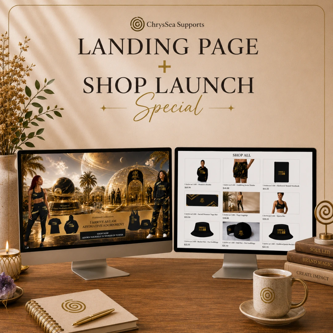 Bespoke Home Page + Shop — Launch Special